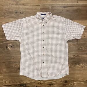 Pendleton Button Up Shirt Mens Large White Plaid